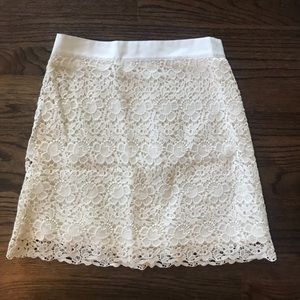👑4 for $25👑 cream lace skirt from Loft